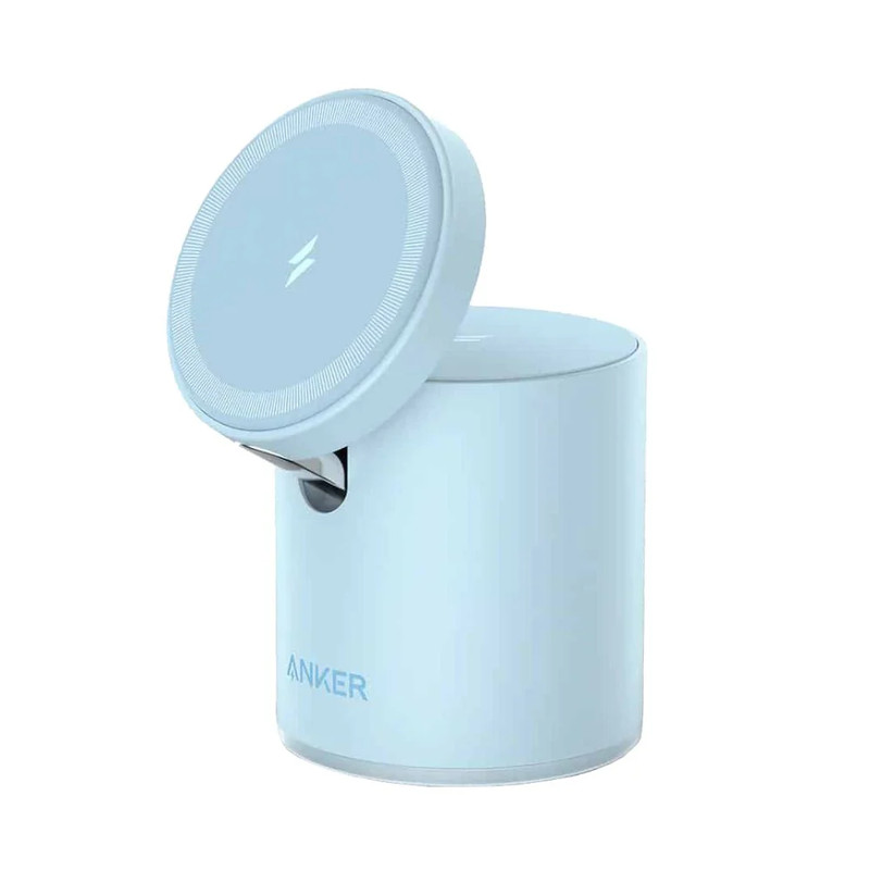 Anker 623 MagGo 2-in-1 Magnetic Wireless Charger - Blue - شاحن